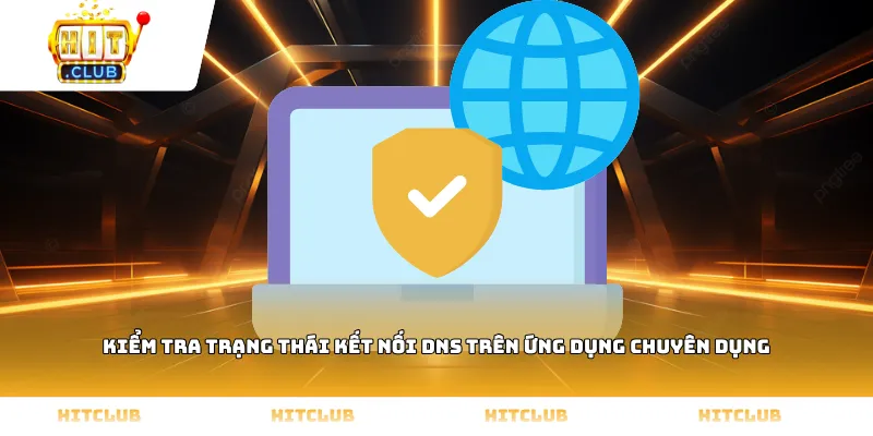 Kiểm tra trạng thái kết nối DNS trên ứng dụng chuyên dụng
